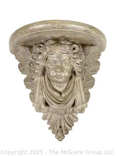 Corner Wall Pediment with Cherubs Face