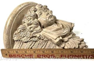 Corner Wall Pediment with Cherubs Face