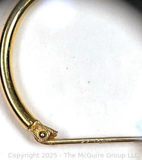 14KT Yellow Gold Hoop Earrings. 0.5 grams.