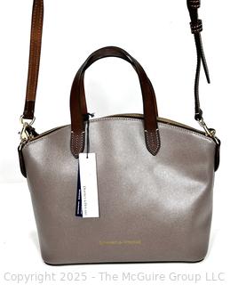 Taupe Dooney & Bourke Leather Small Gabriella Handbag, New with Tags.
