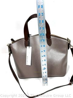 Taupe Dooney & Bourke Leather Small Gabriella Handbag, New with Tags.