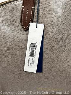 Taupe Dooney & Bourke Leather Small Gabriella Handbag, New with Tags.