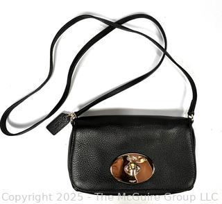 Black Coach Caviar Crossbody Handbag, New Without Tag.