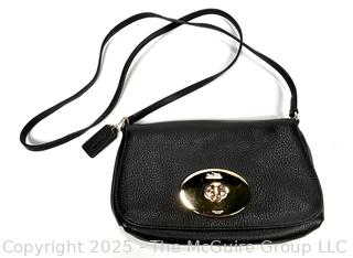 Black Coach Caviar Crossbody Handbag, New Without Tag.