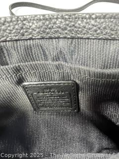 Black Coach Caviar Crossbody Handbag, New Without Tag.