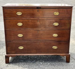 George III  Mahogany Four (4) Drawer Chest