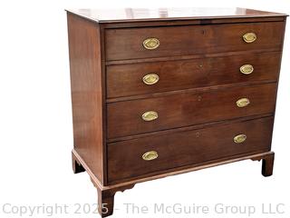 George III  Mahogany Four (4) Drawer Chest
