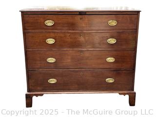 George III  Mahogany Four (4) Drawer Chest