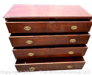 George III  Mahogany Four (4) Drawer Chest