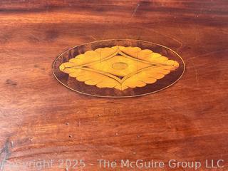 19th Century Serpentine Bombe Three (3) Drawer Chest.
