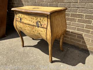 Two (2) Drawer Bombay Chest. 