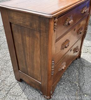 Victorian Eastlake Three (3) Drawer Chest.
