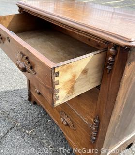 Victorian Eastlake Three (3) Drawer Chest.