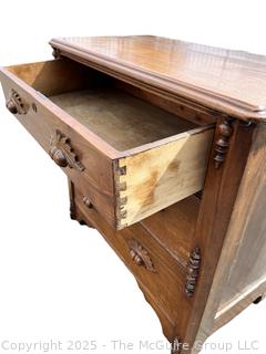 Victorian Eastlake Three (3) Drawer Chest.