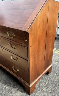 Four (4) Drawer Slant Top Secretary Desk. 