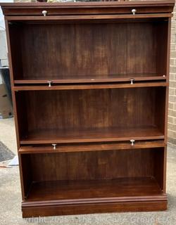 Contemporary Three (3) Stack Barrister Bookcase with Glass Front