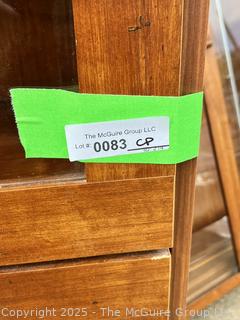 Contemporary Three (3) Stack Barrister Bookcase with Glass Front