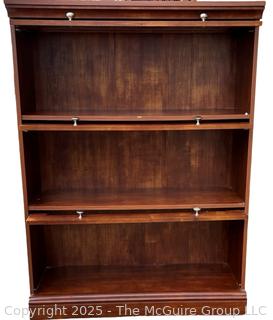 Contemporary Three (3) Stack Barrister Bookcase with Glass Front