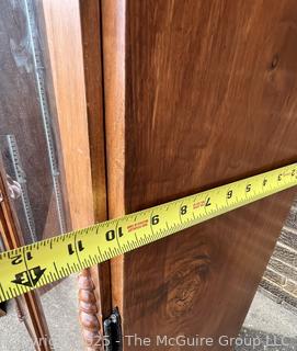 Glass Front Book Case Cabinet with Adjustible Shelves