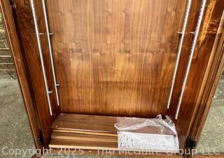 Glass Front Book Case Cabinet with Adjustible Shelves