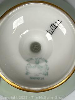 Mint Green German Porcelain China Lusterware Tea Set. 
