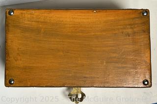 Wood Hand Painted Floral Storage Box 8.5" x 4.5" x 4.5"