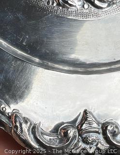 Sterling Silver Dish with Crest. 138 grams
