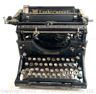 Cast Iron Underwood No. 5 Standard Typewriter  