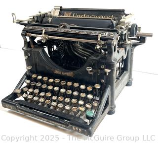 Cast Iron Underwood No. 5 Standard Typewriter  