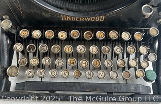 Cast Iron Underwood No. 5 Standard Typewriter  
