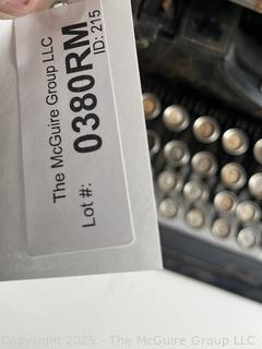 Cast Iron Underwood No. 5 Standard Typewriter  