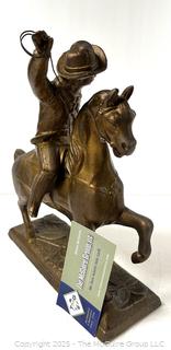 Civil War Confederate Soldier Bronze Sculpture