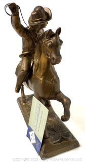 Civil War Confederate Soldier Bronze Sculpture