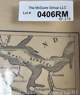 WWI Map of trench lines in Belgium