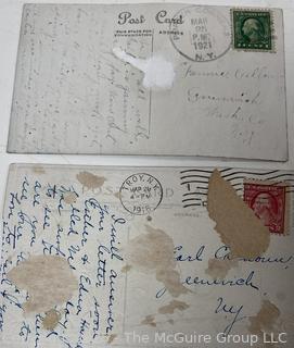 Vintage advertising, calendars, postmarked letters