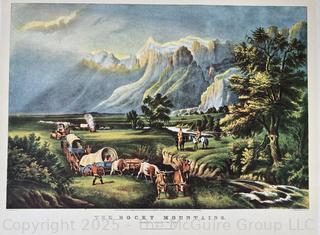 Set of Currier and Ives Color Lithographs 