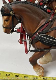 1990 Handmade replica of Draft Horses and Ornate Wagon