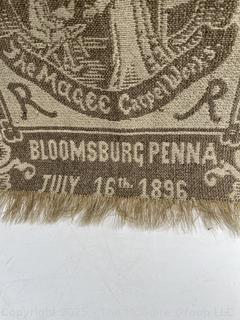 1894 Souvenir tapestry by The Magee Carpet Works "School Marm"