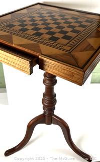 Wood Inlay Gaming Table