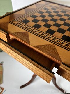 Wood Inlay Gaming Table