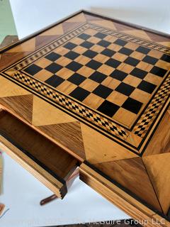 Wood Inlay Gaming Table