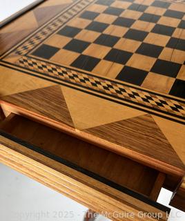 Wood Inlay Gaming Table
