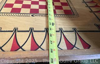 Vintage 1966 Wooden Carrom Game Board 