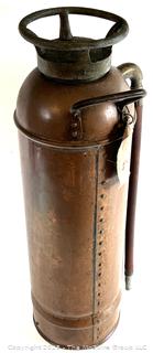1920s Miller-Peerless Standard Copper Fire Extinguisher Class A-1