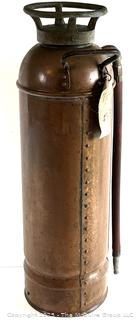 1920s Miller-Peerless Standard Copper Fire Extinguisher Class A-1