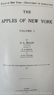 THE APPLES OF NEW YORK BY BEACH VOL I AND II 1905 HARDCOVER BOOKS
