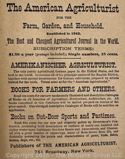 1884 The American Agriculturist Family Cyclopaedia hardcover