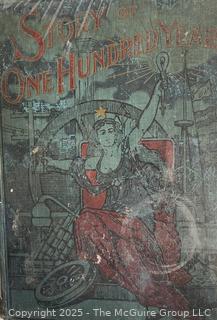 Antique Book 1900 Story of One Hundred Years Hard Cover Engravings, Paintings