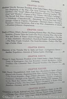 Antique Book 1900 Story of One Hundred Years Hard Cover Engravings, Paintings