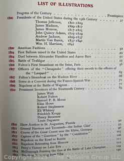 Antique Book 1900 Story of One Hundred Years Hard Cover Engravings, Paintings